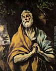 El Greco Canvas Paintings - The Repentant Peter